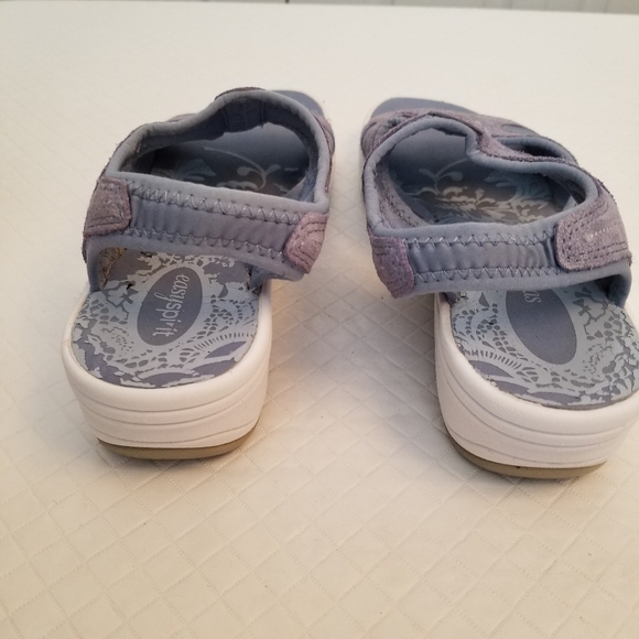 Easy Spirit Sandals Blue Womens Size 8.5 Faux Suede Open Toe - Picture 4 of 7